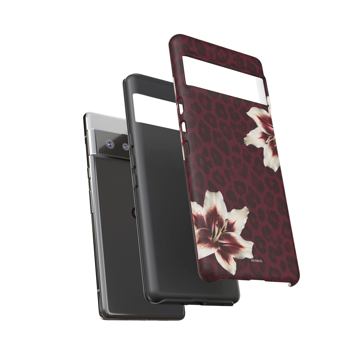 Burgundy Lily Leopard Tough Case