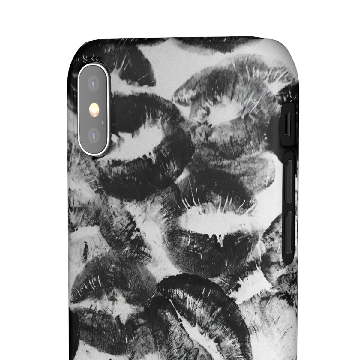 Black & White Kiss Print Case