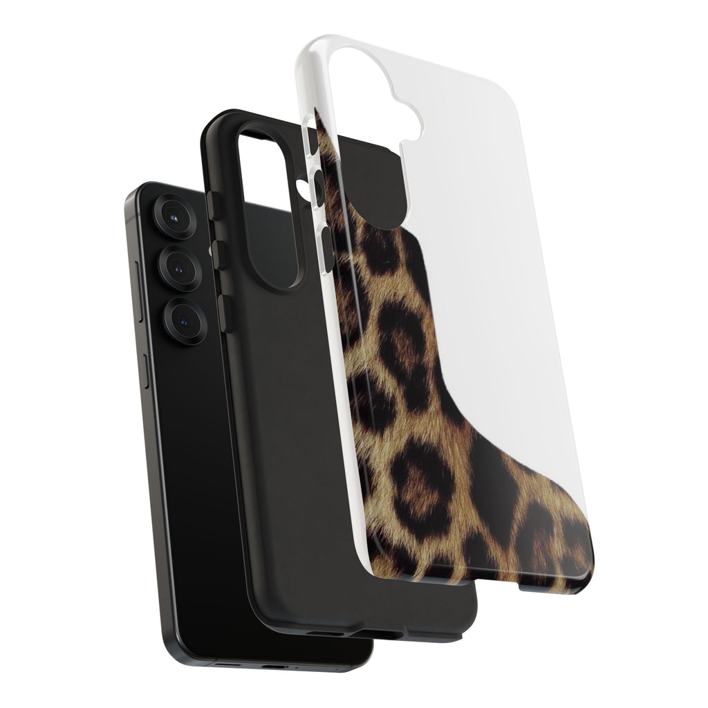 Half Cheetah Print Phone Case