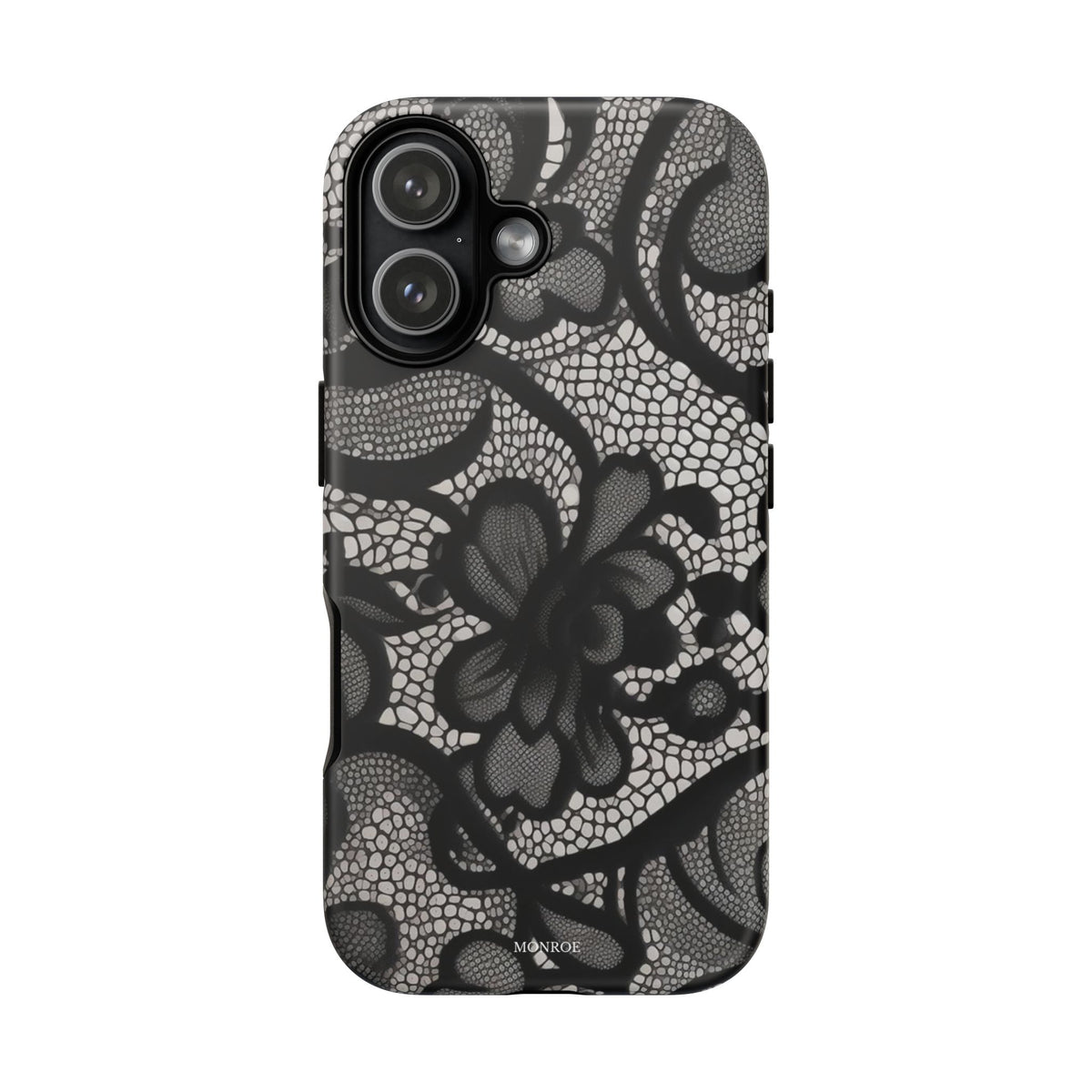 Black Floral Vintage Case