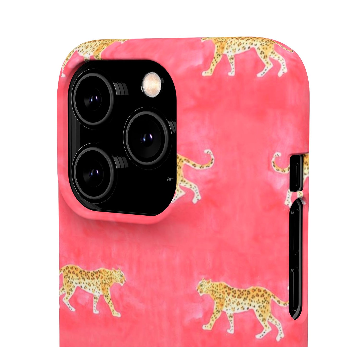 Pink Watercolor Leopard Case