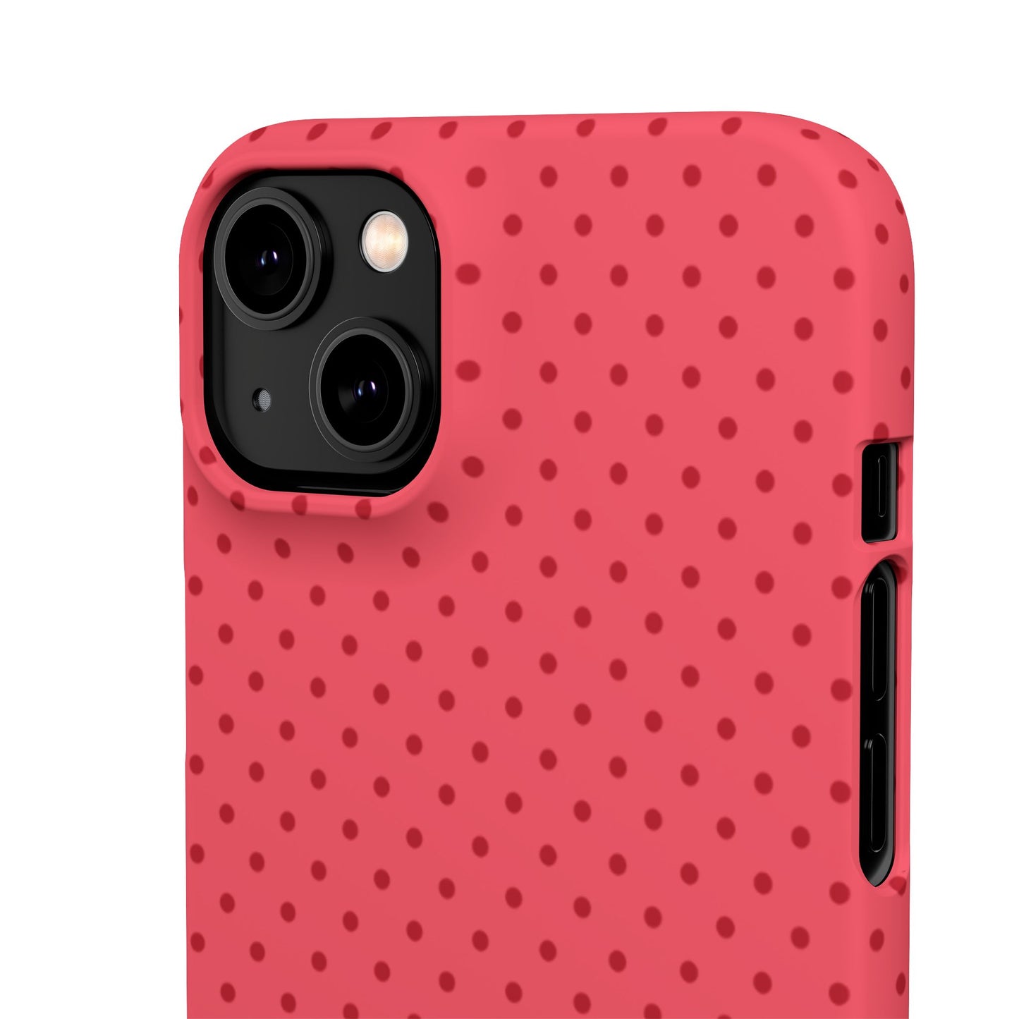 Coral Polka Dot Snap Phone Case