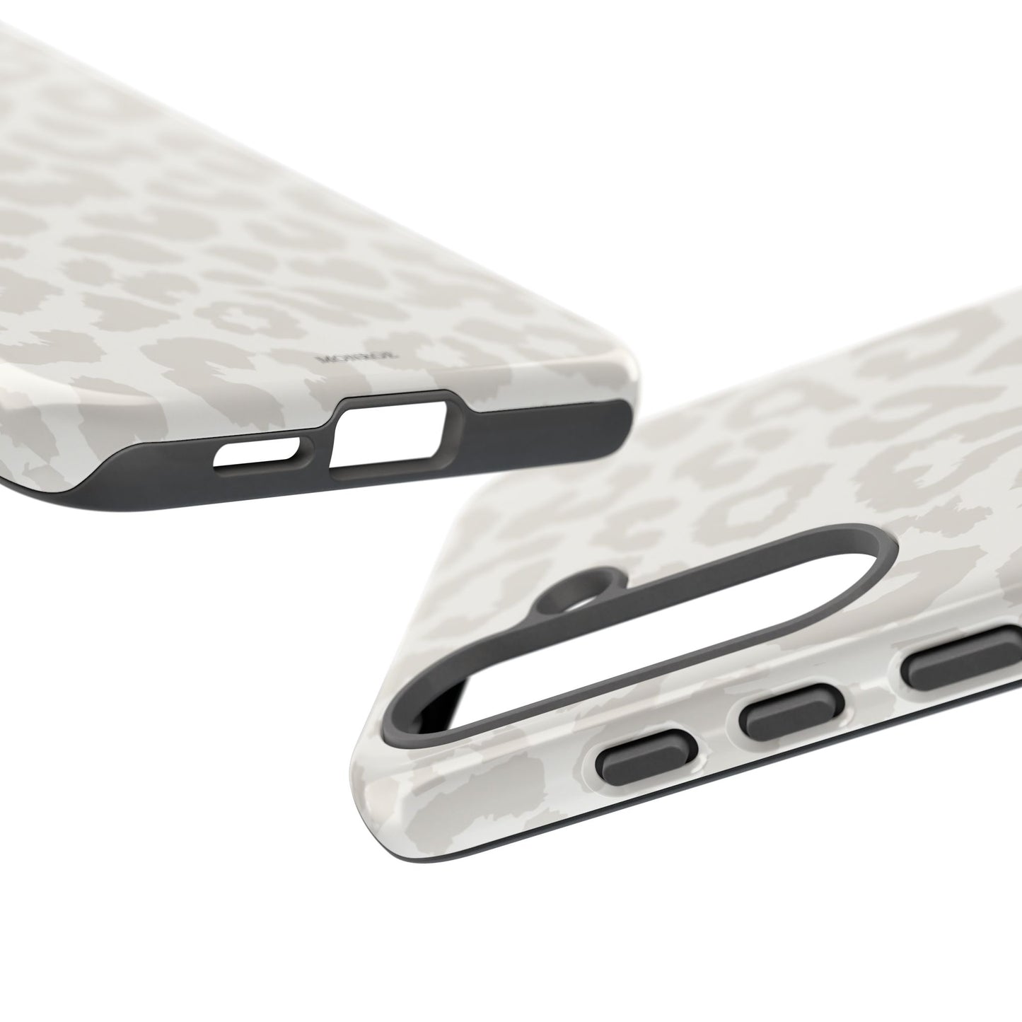 White Leopard Print Tough Case