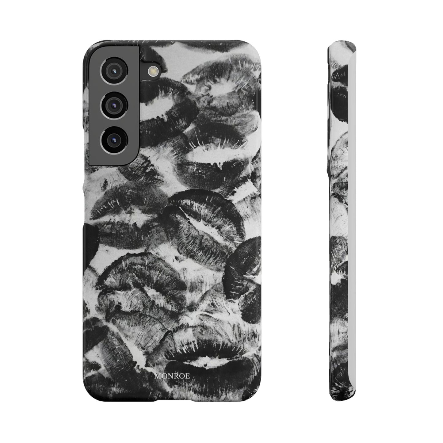 Black & White Kiss Print Case