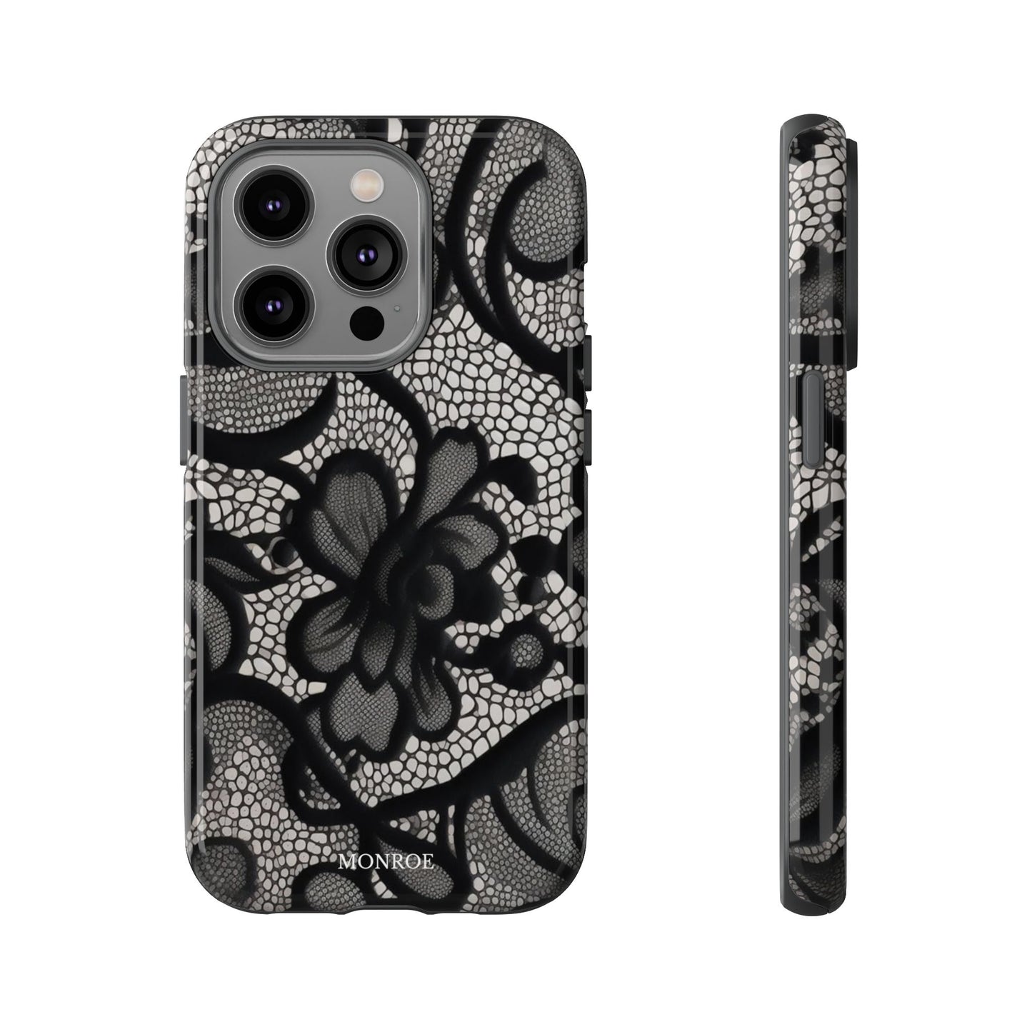 Black Floral Vintage Case