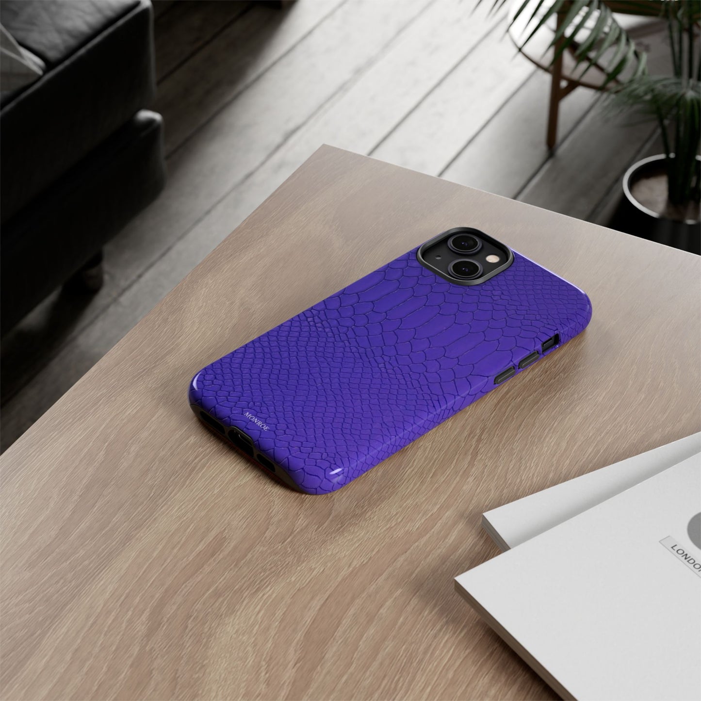 Dark Purple Snake Tough Case