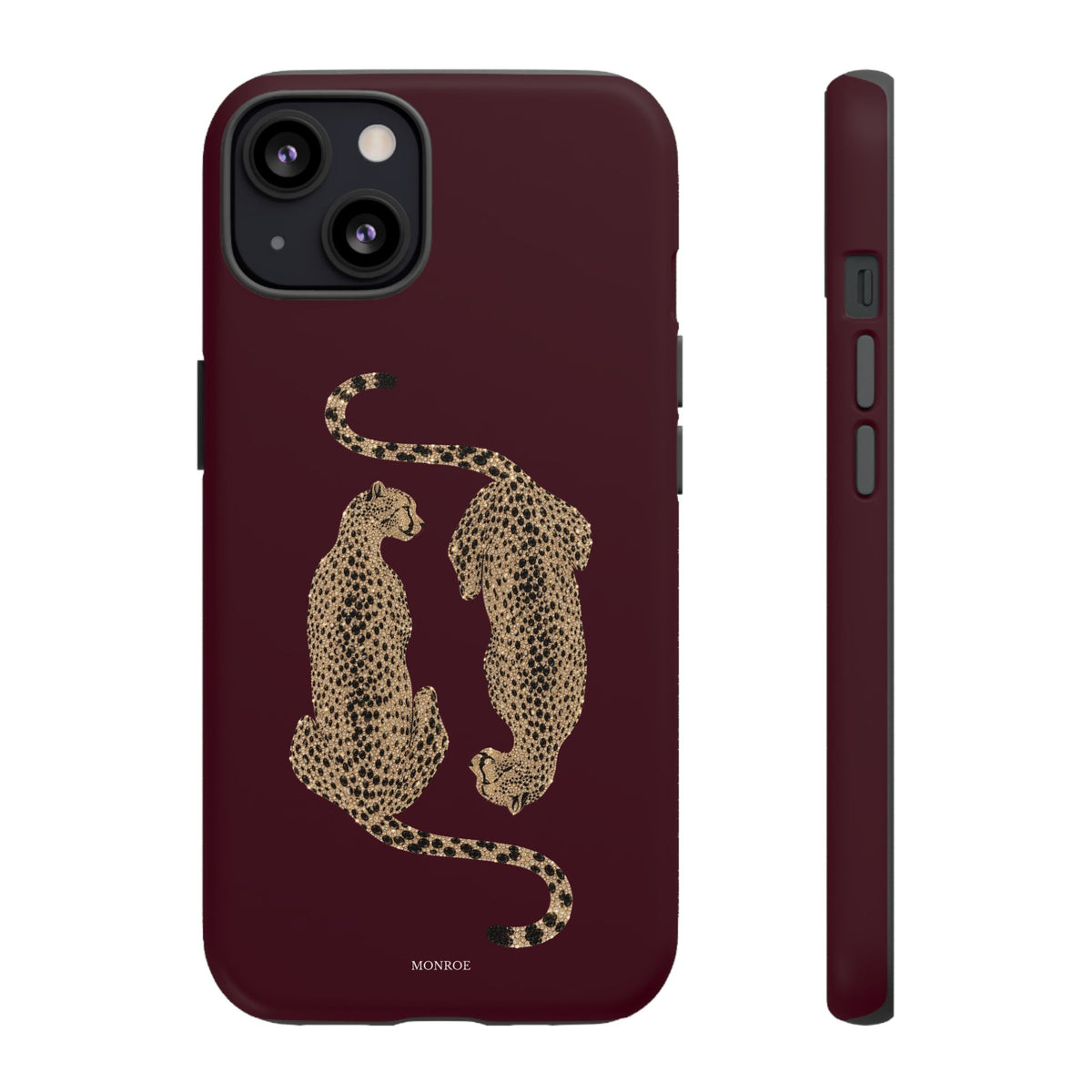 Burgundy Cheetah Tough Case