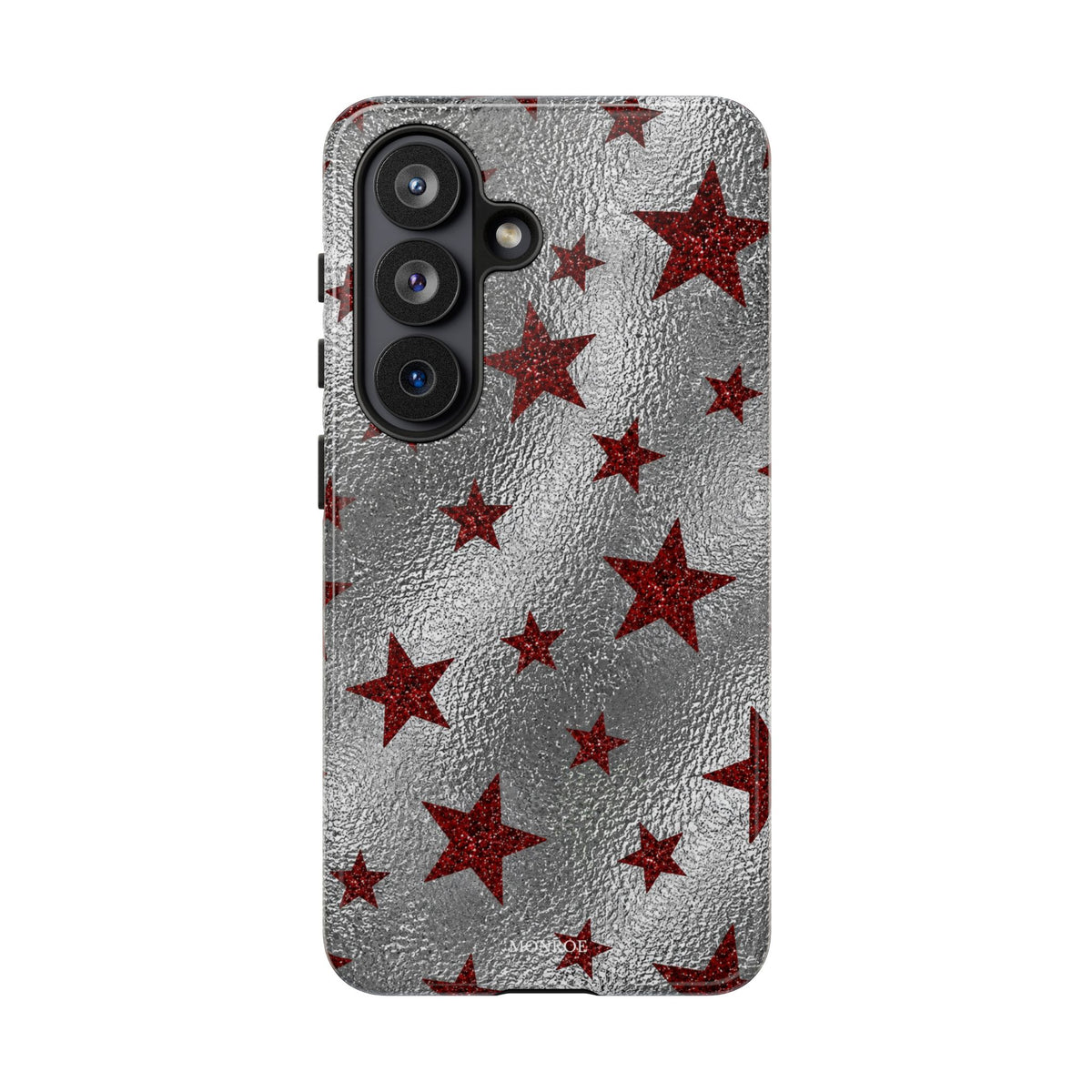 Silver Red Starry Tough Case