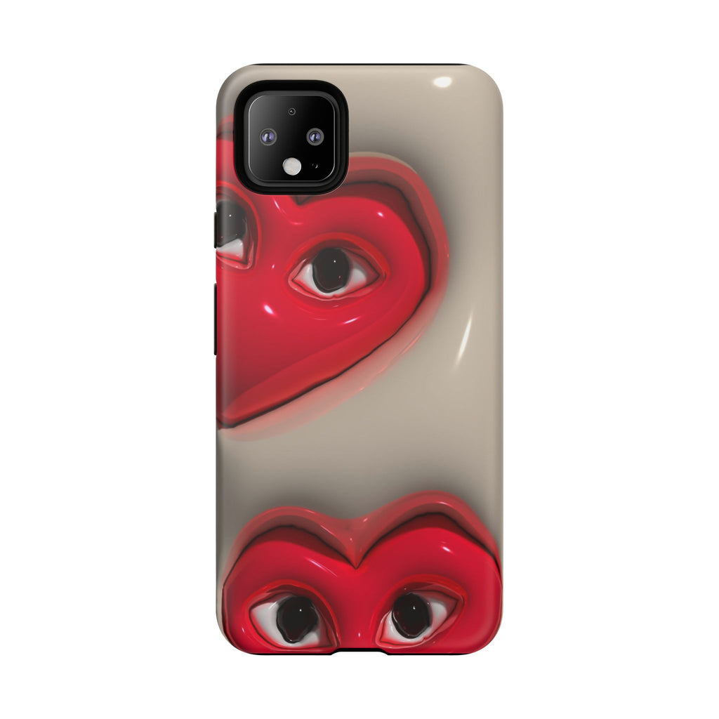 3D Hearts Phone Case