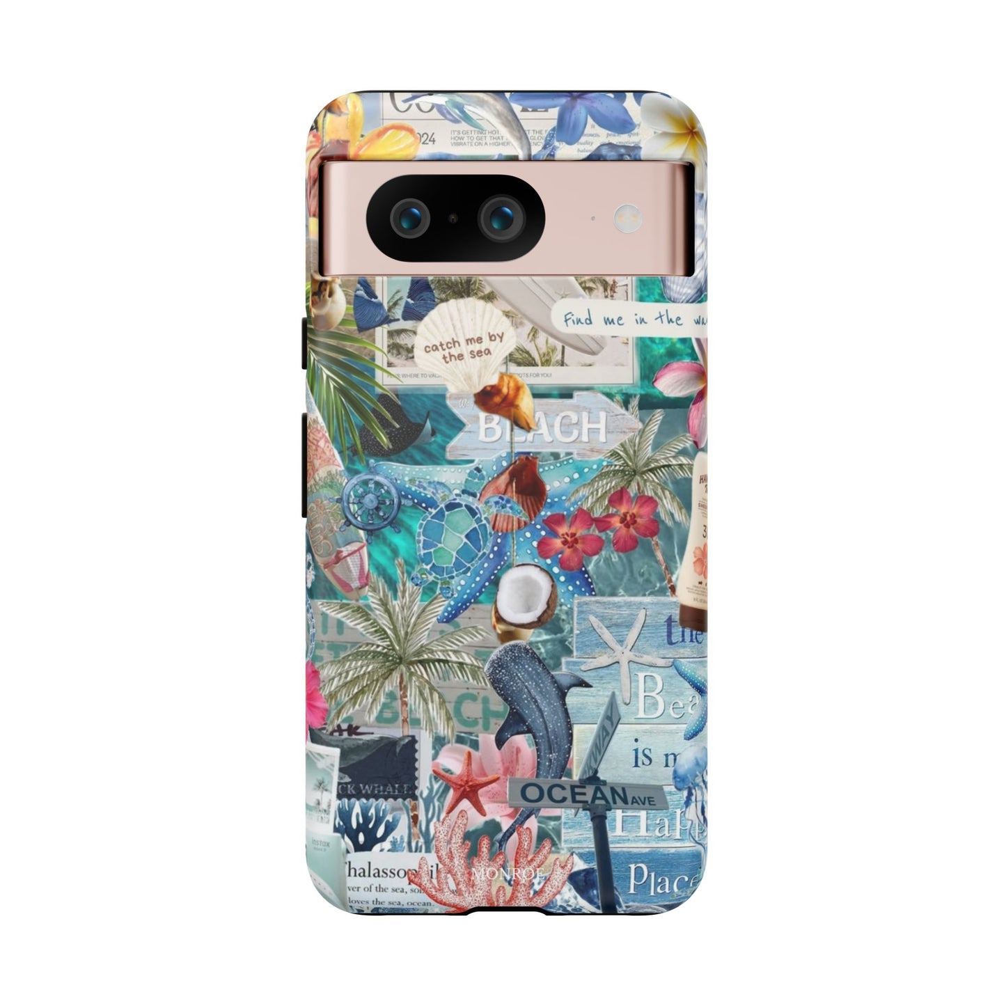 Tropical Beach Collage Tough Case