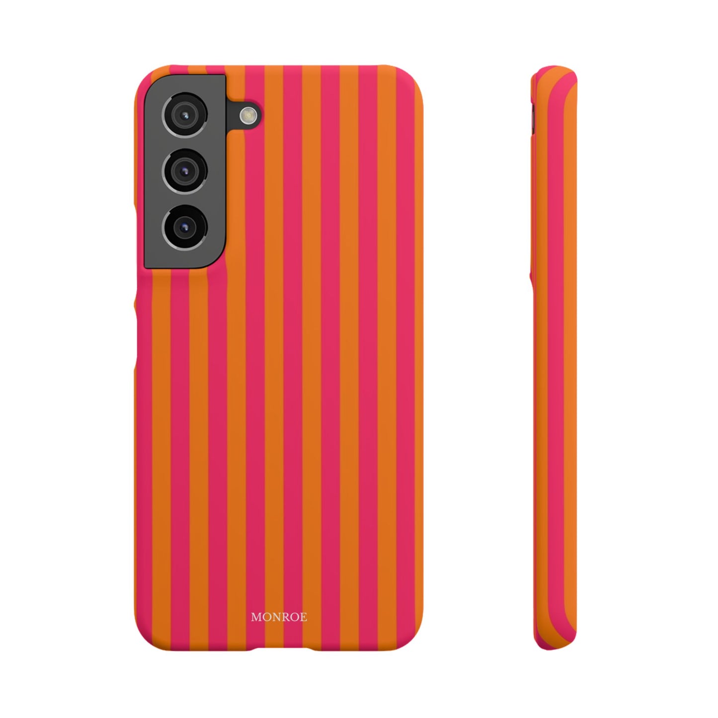 Striped Orange & Pink Case
