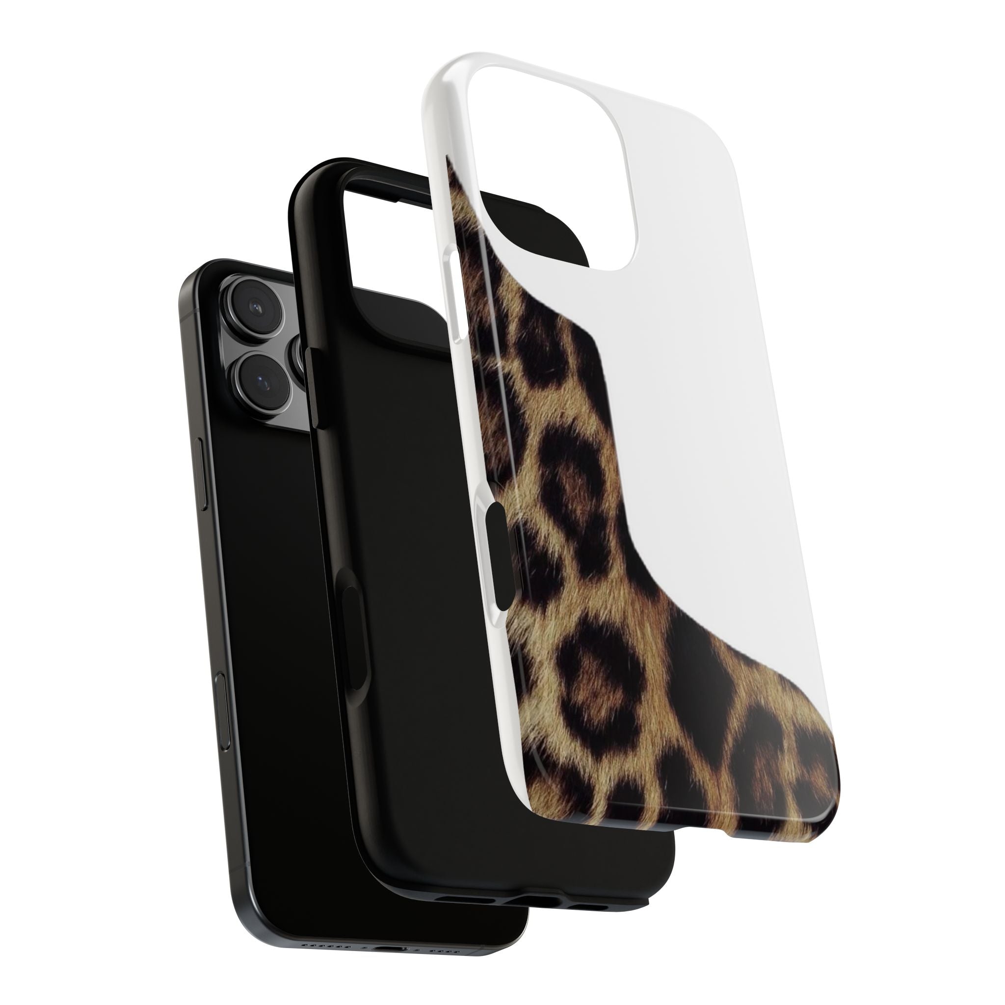 Half Cheetah Print Phone Case
