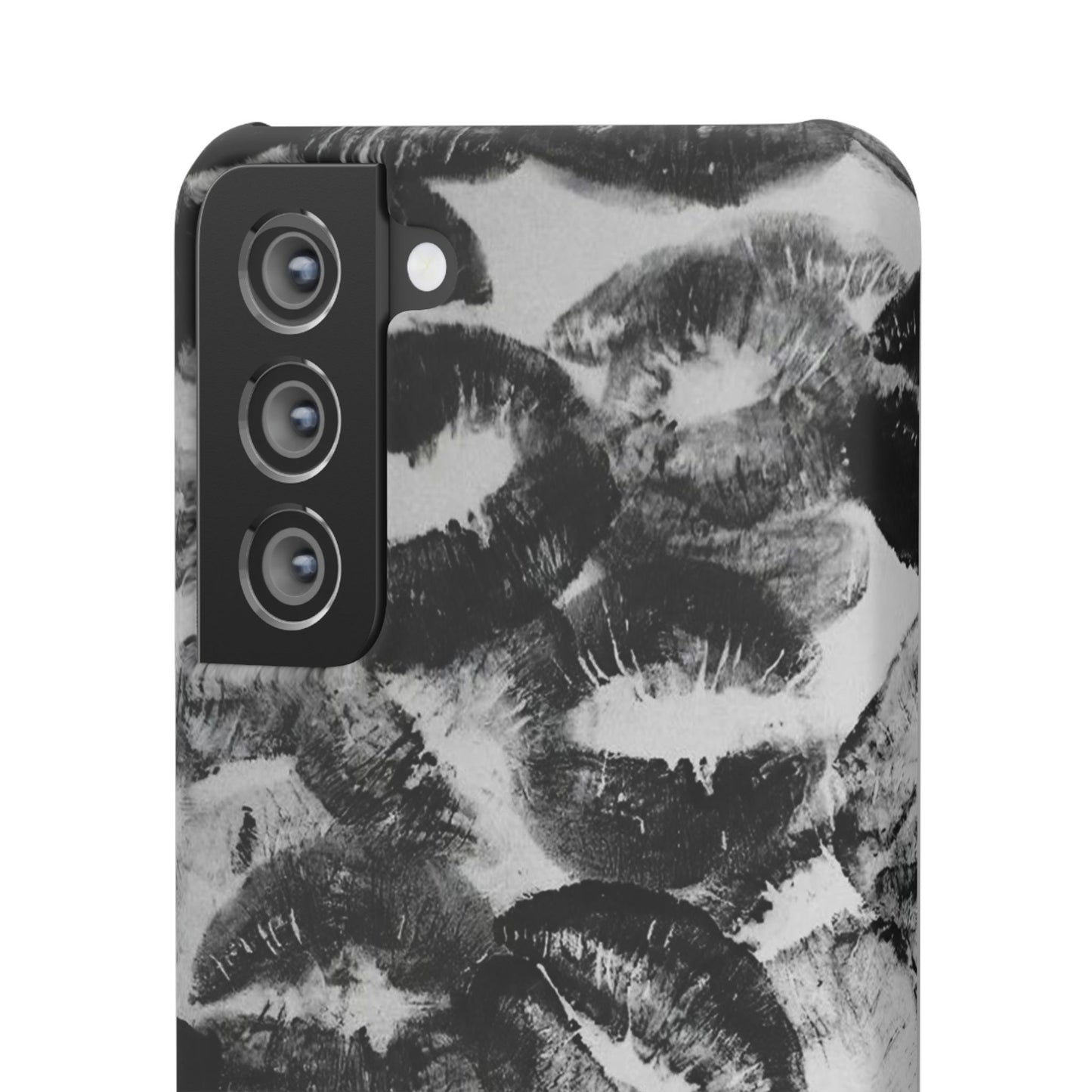 Black & White Kiss Print Case