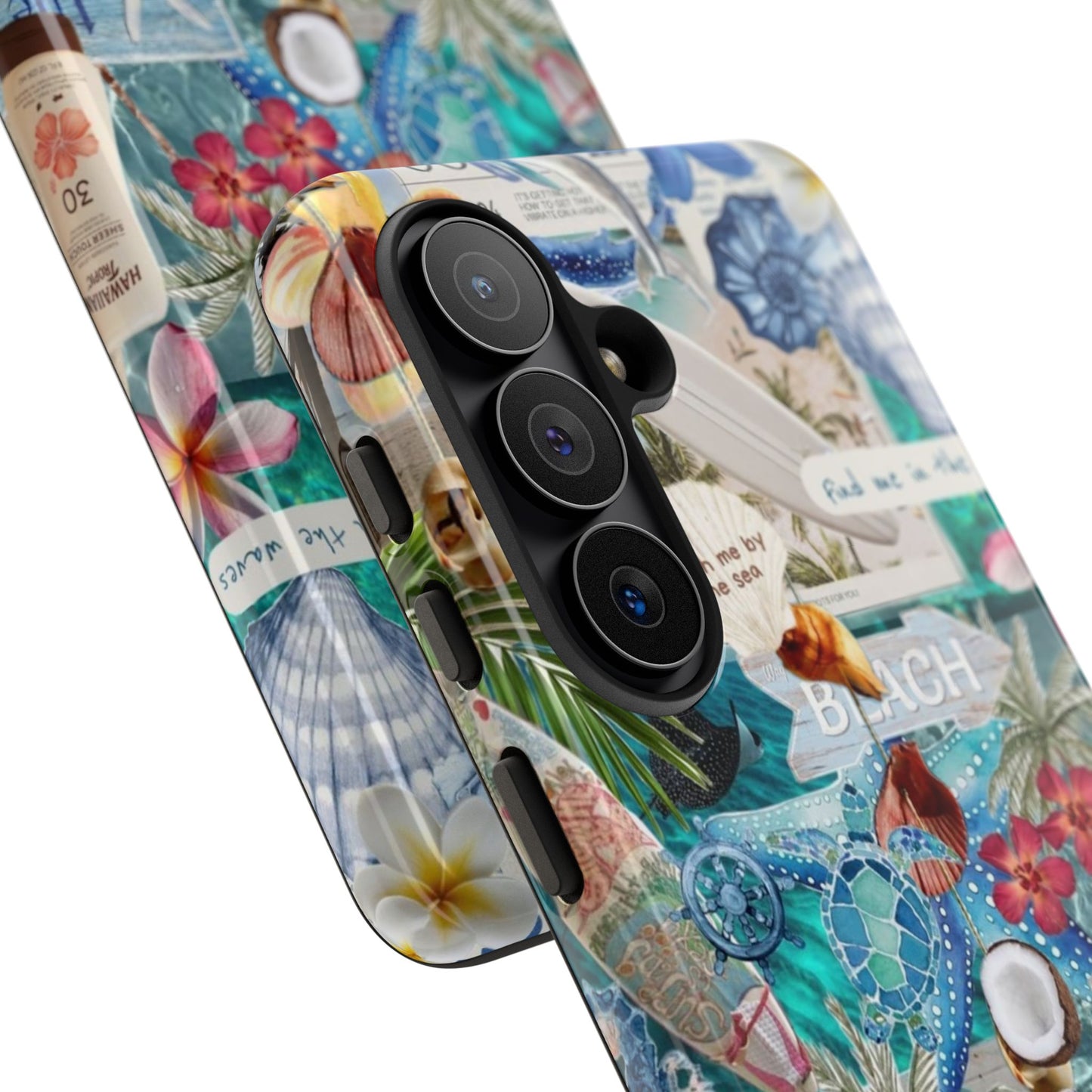 Tropical Beach Collage Tough Case