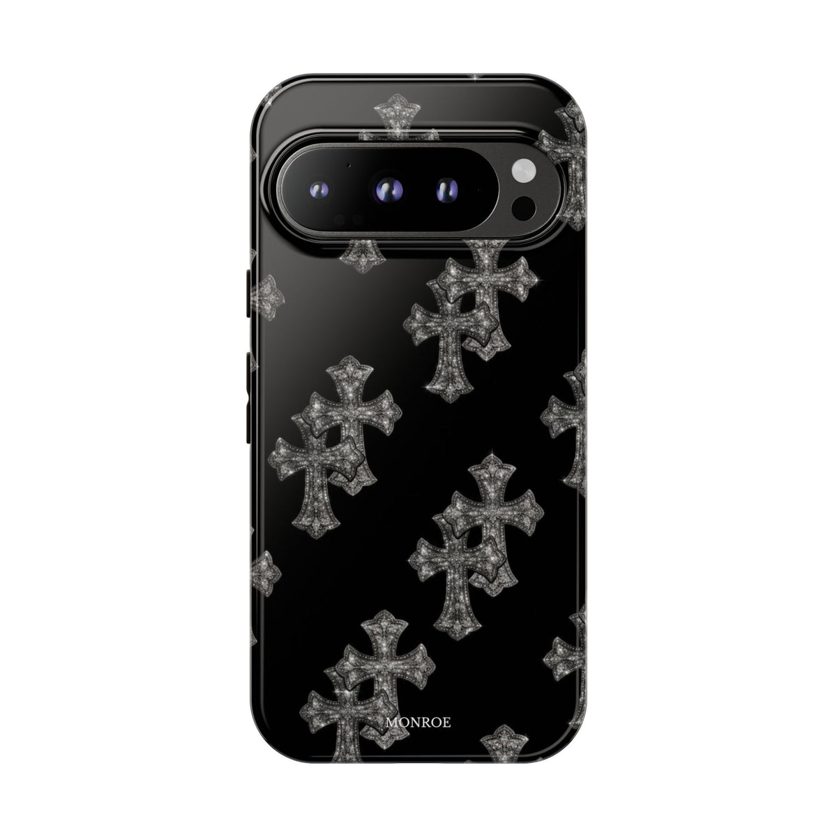 Black Crystal Cross Tough Case