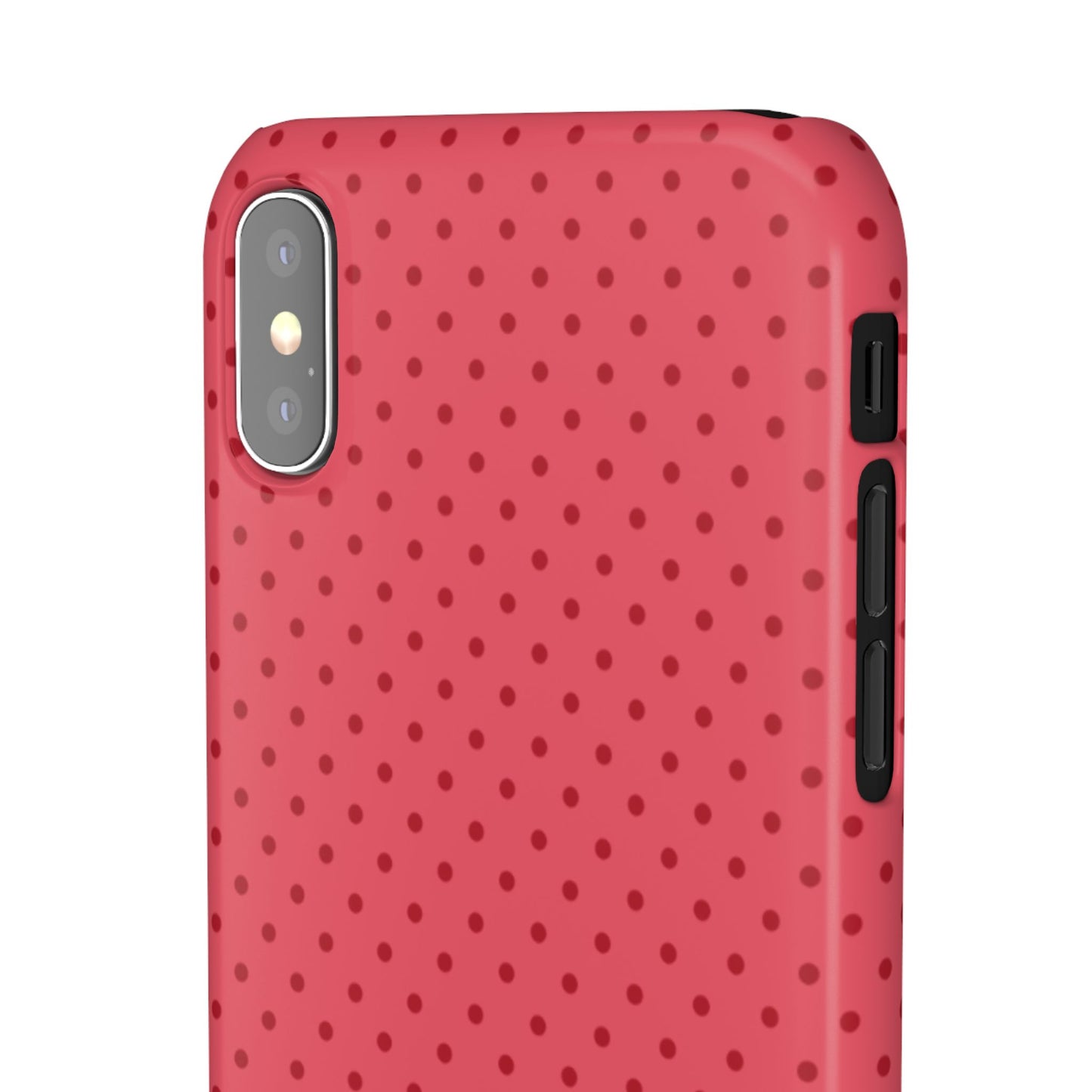 Coral Polka Dot Snap Phone Case