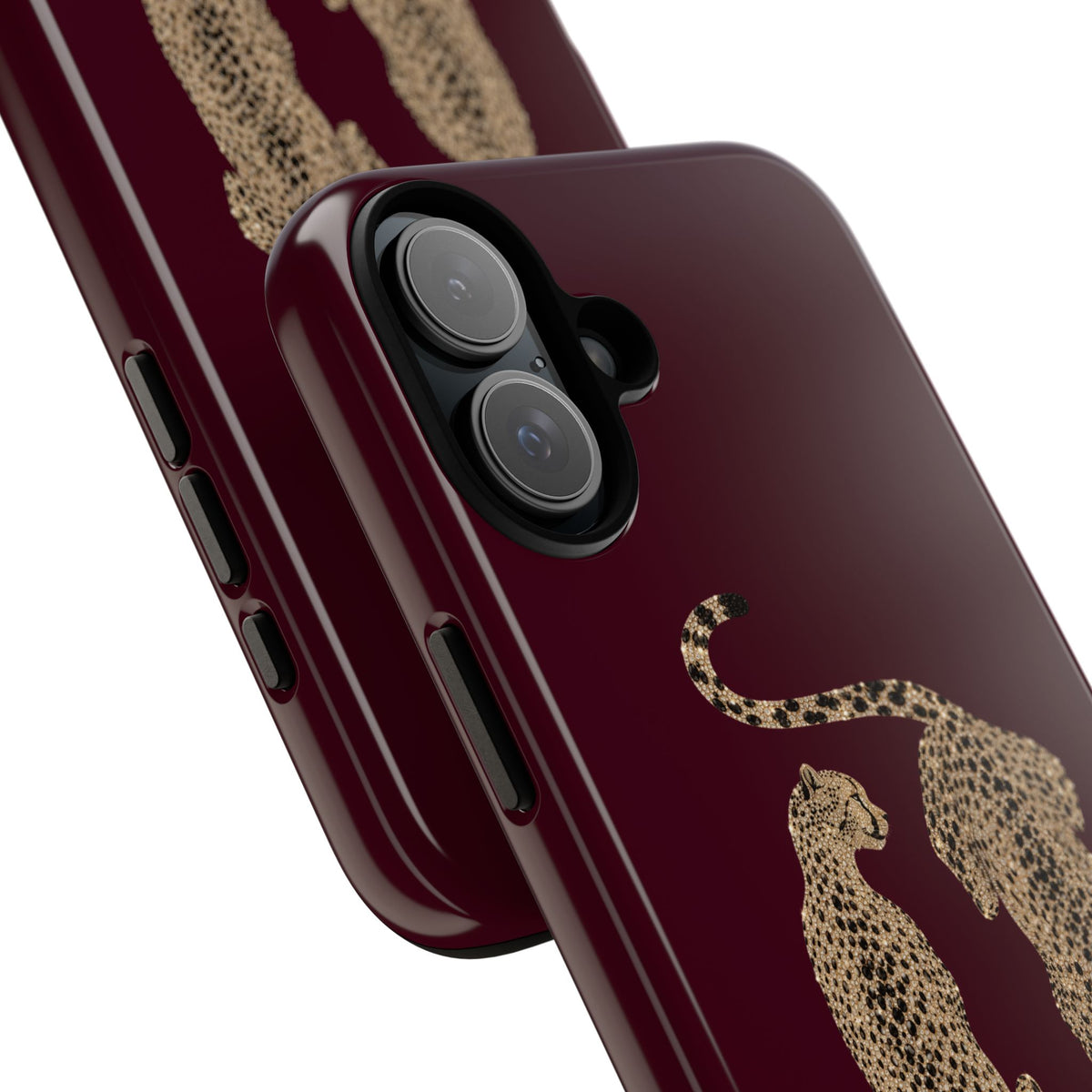 Burgundy Cheetah Tough Case