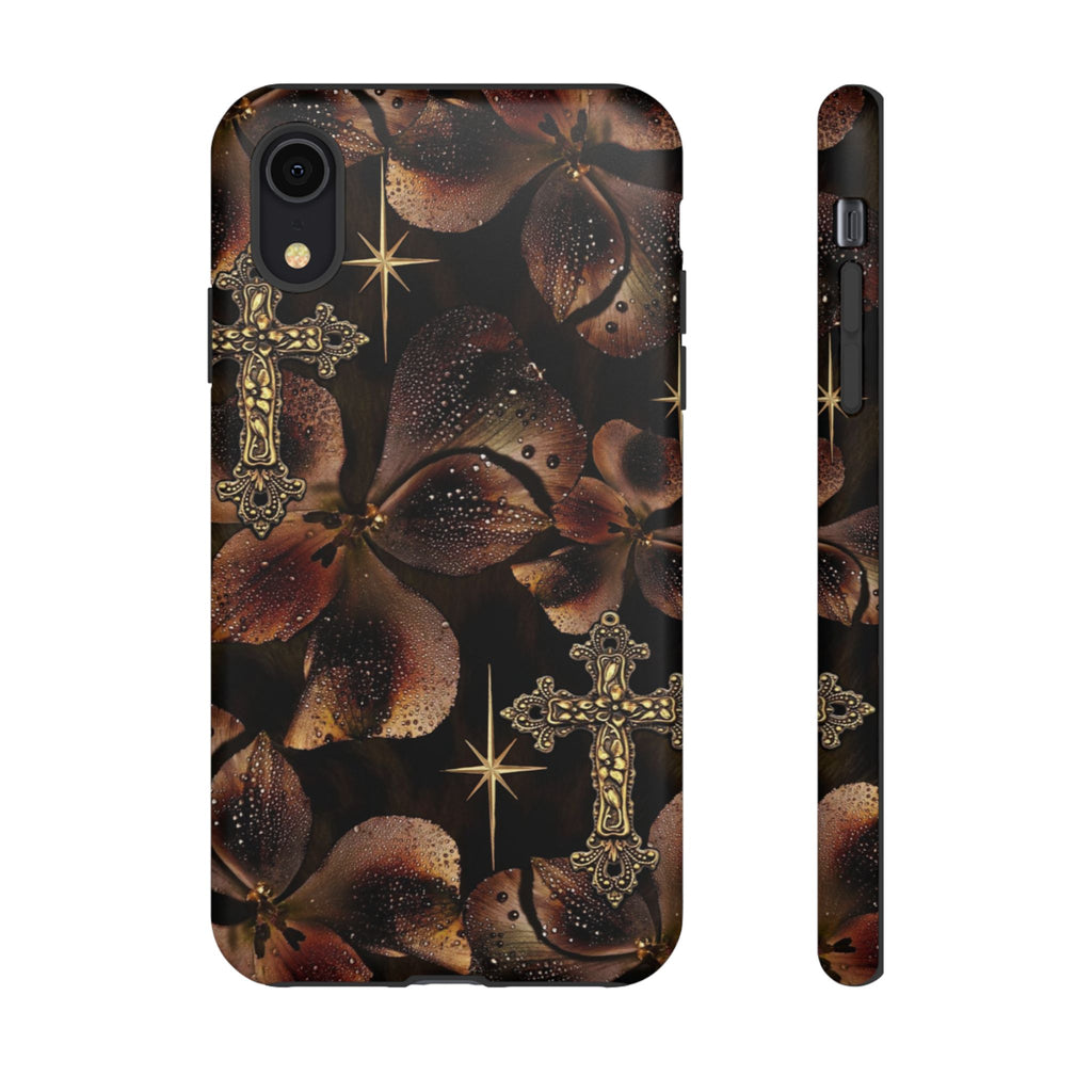 Floral Cross Pattern Tough Case