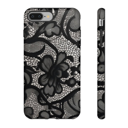 Black Floral Vintage Case