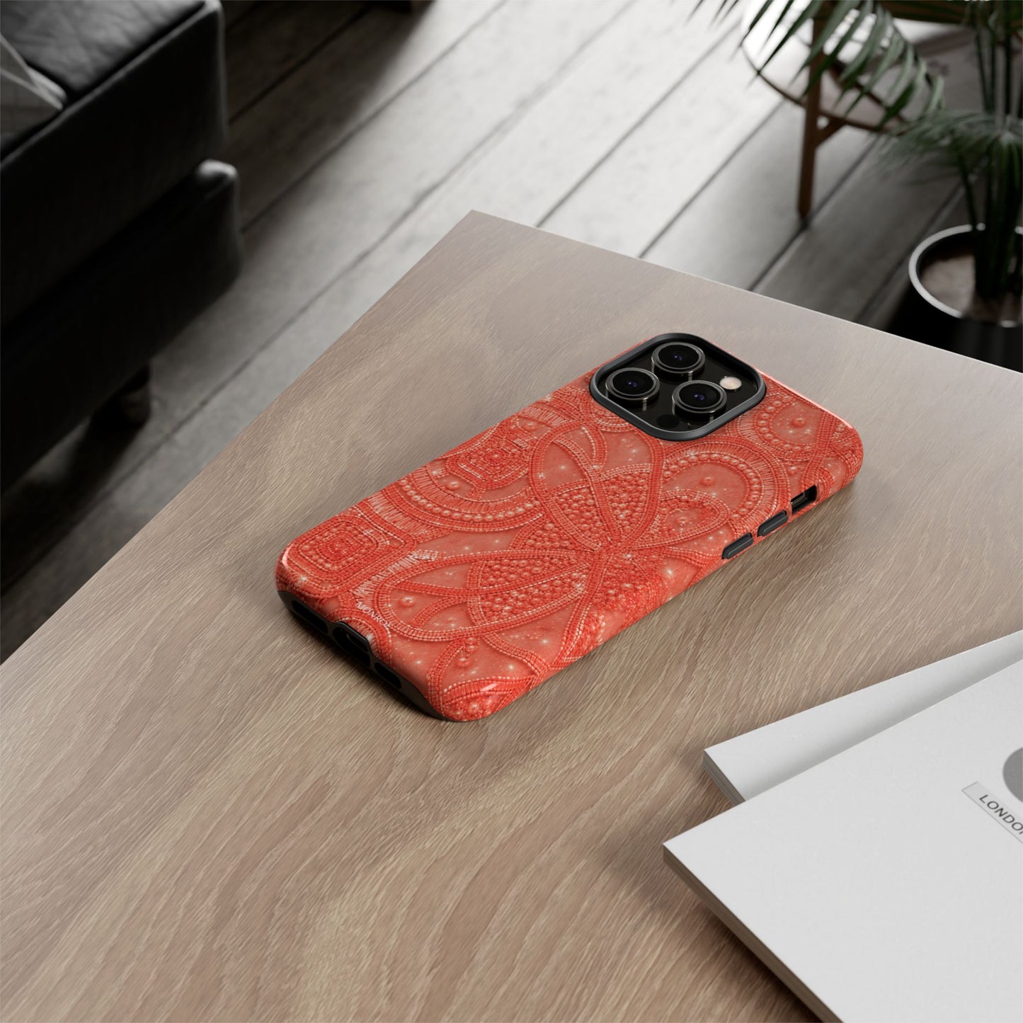 Coral Lace Tough Case