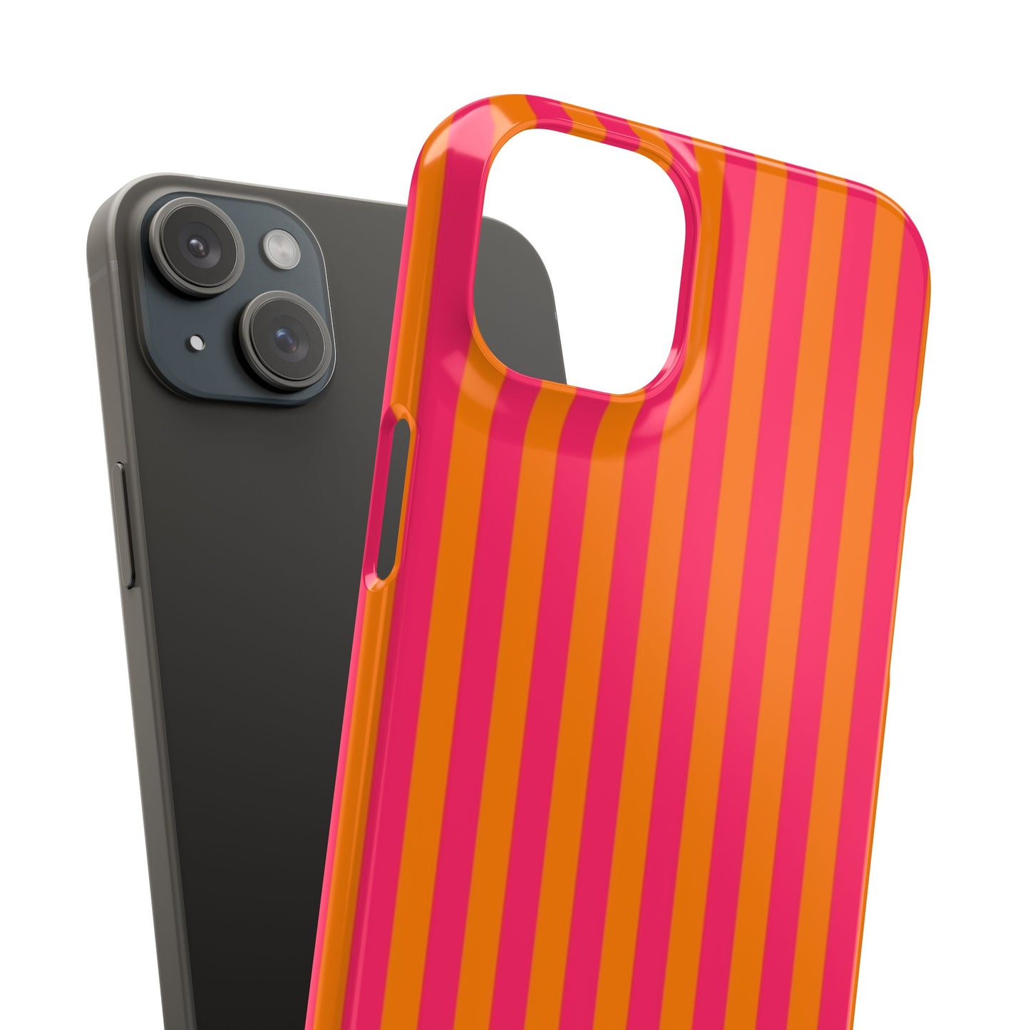 Striped Orange & Pink Case