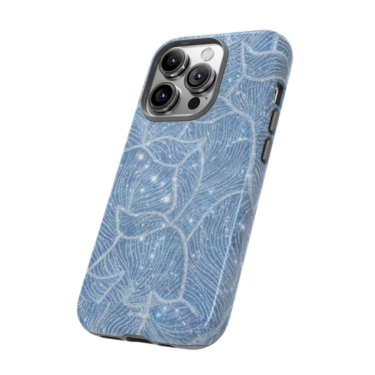 Glacier Blue Floral Tough Case