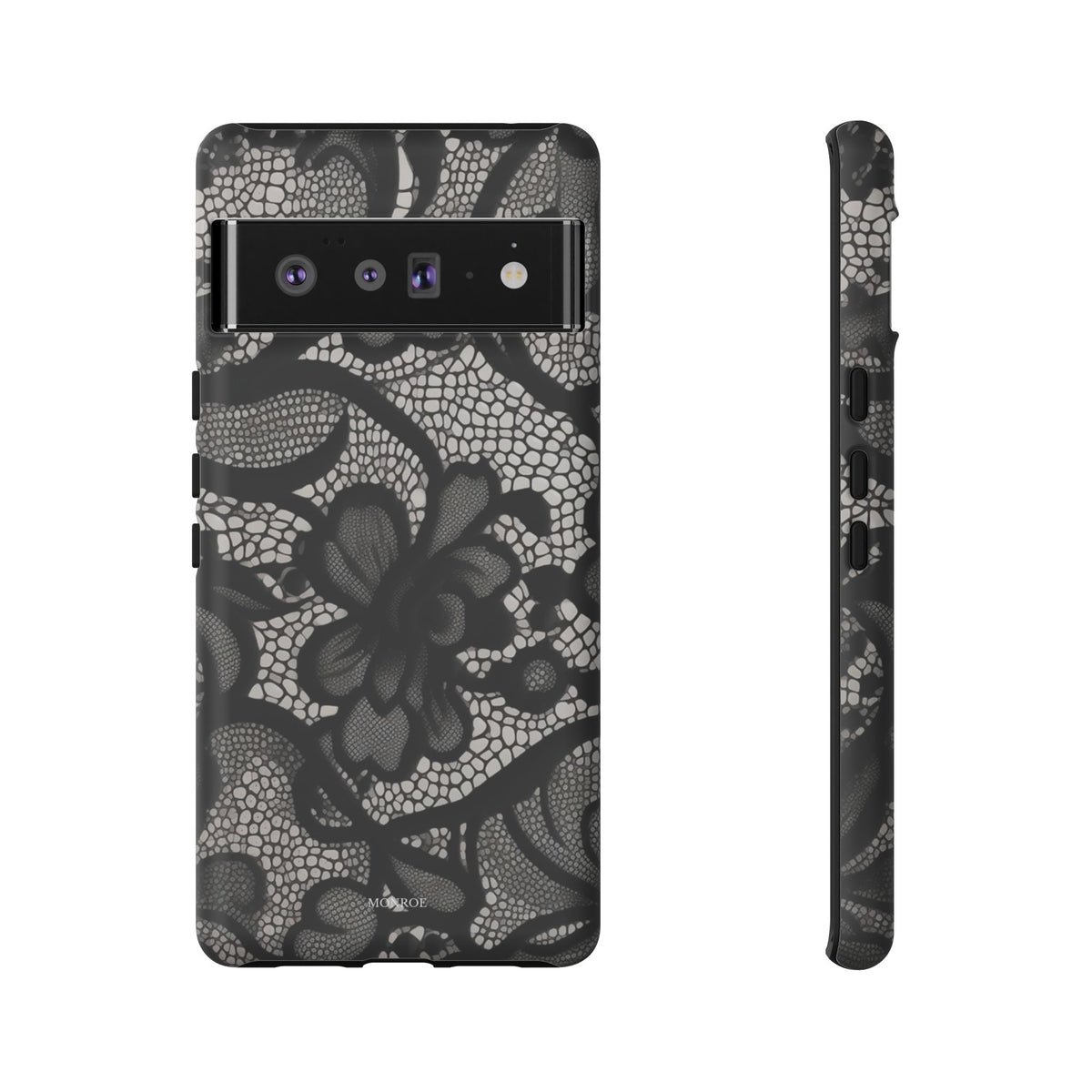 Black Floral Vintage Case