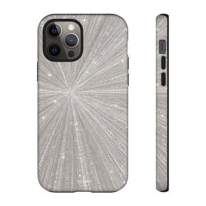 Sparkling Silver Burst Tough Case