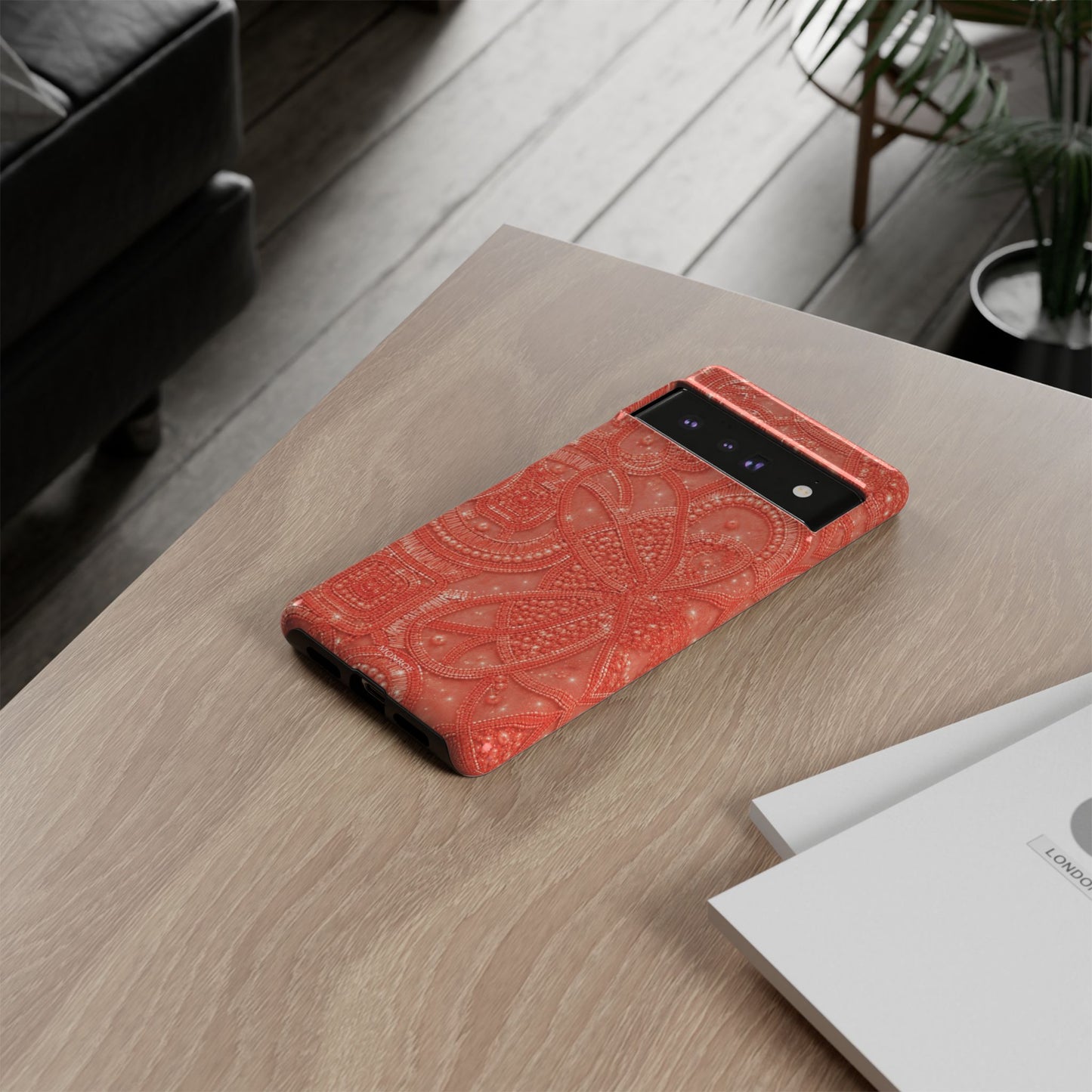 Coral Lace Tough Case