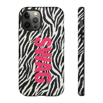 Zebra Print  "SWAG" Tough Case