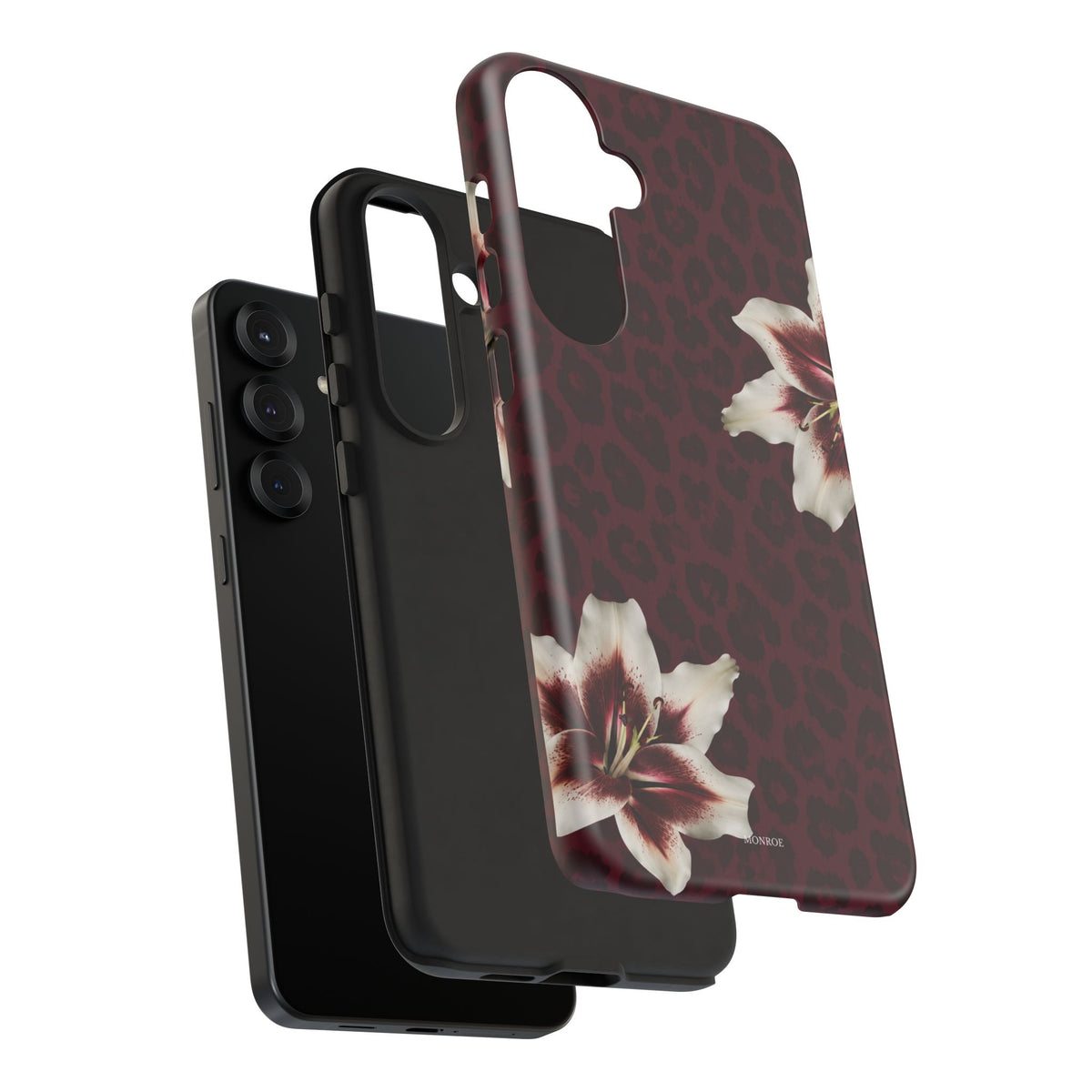 Burgundy Lily Leopard Tough Case