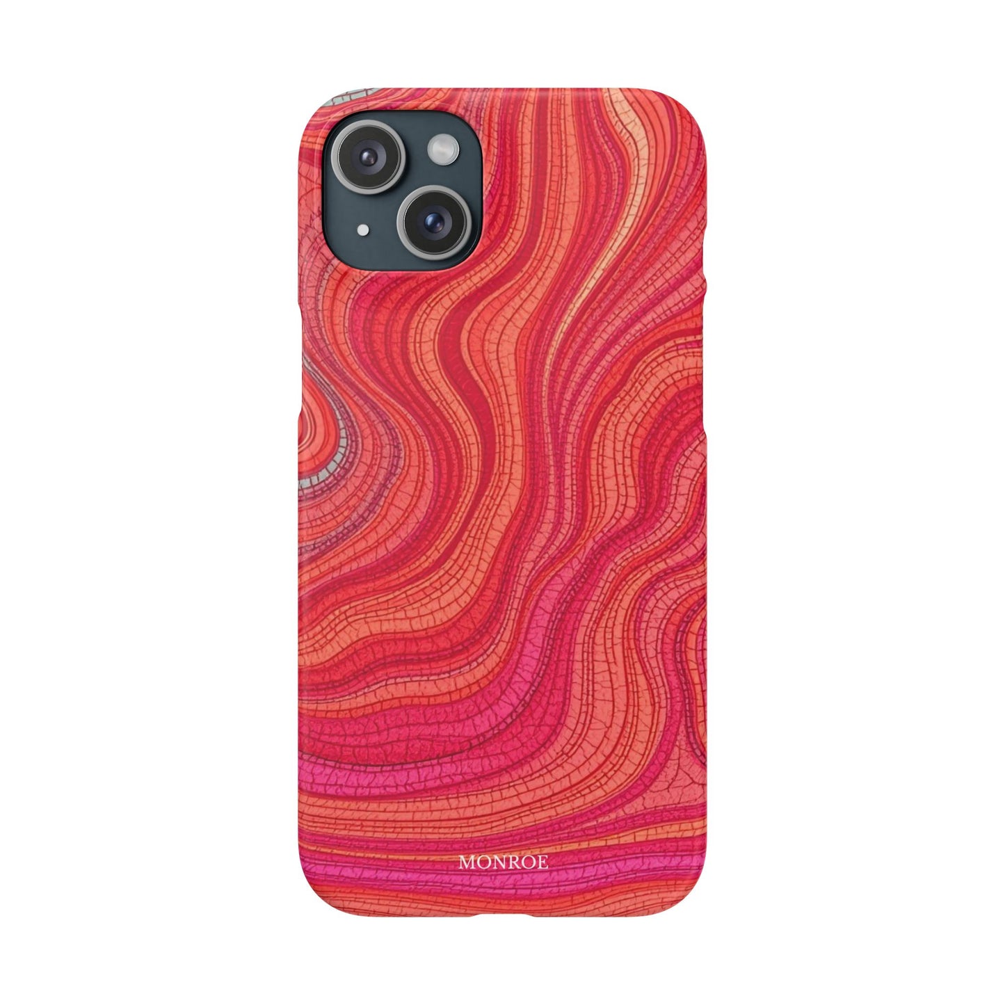 Retro Wavy Red Case