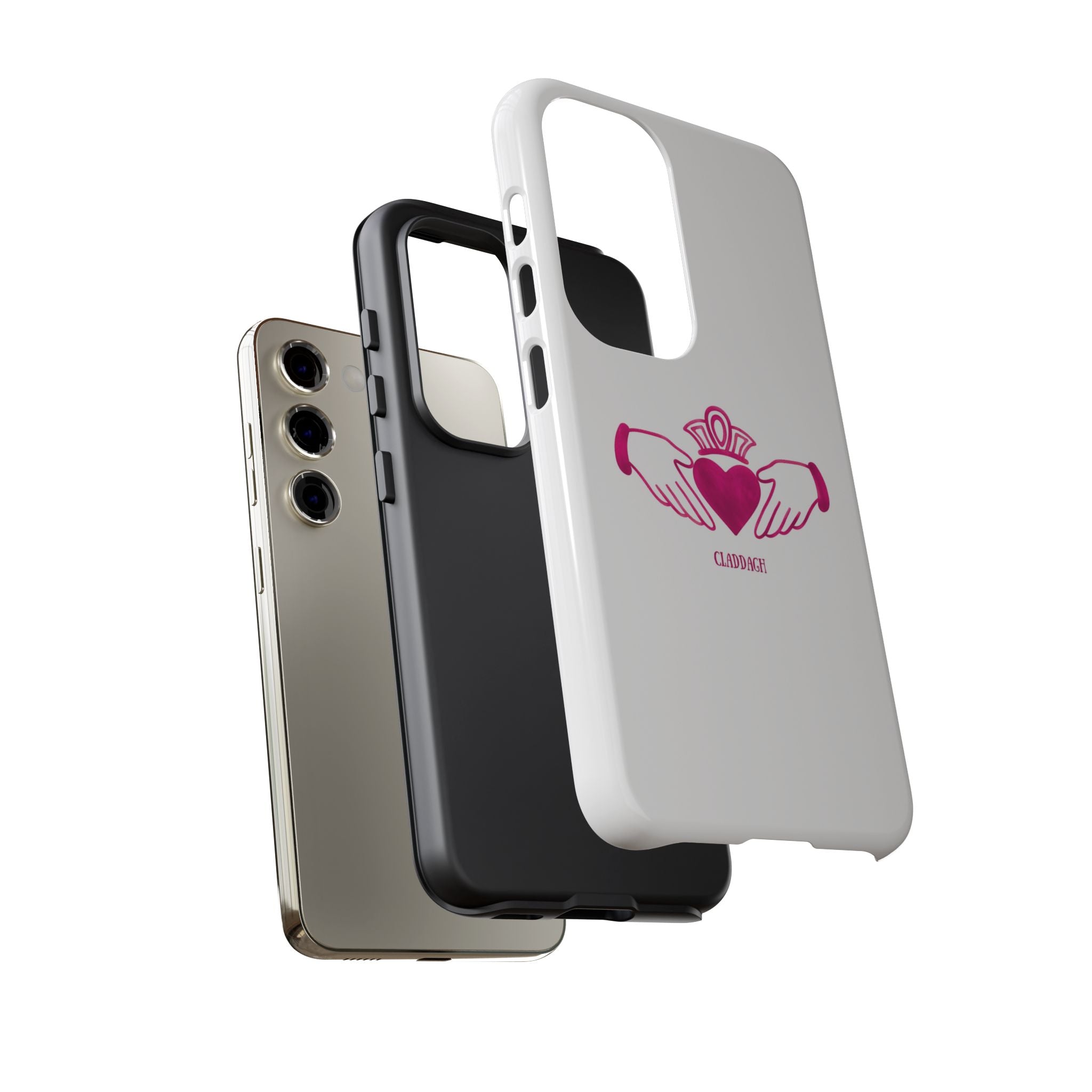 Pink Irish Claddagh Symbol Tough Phone Case