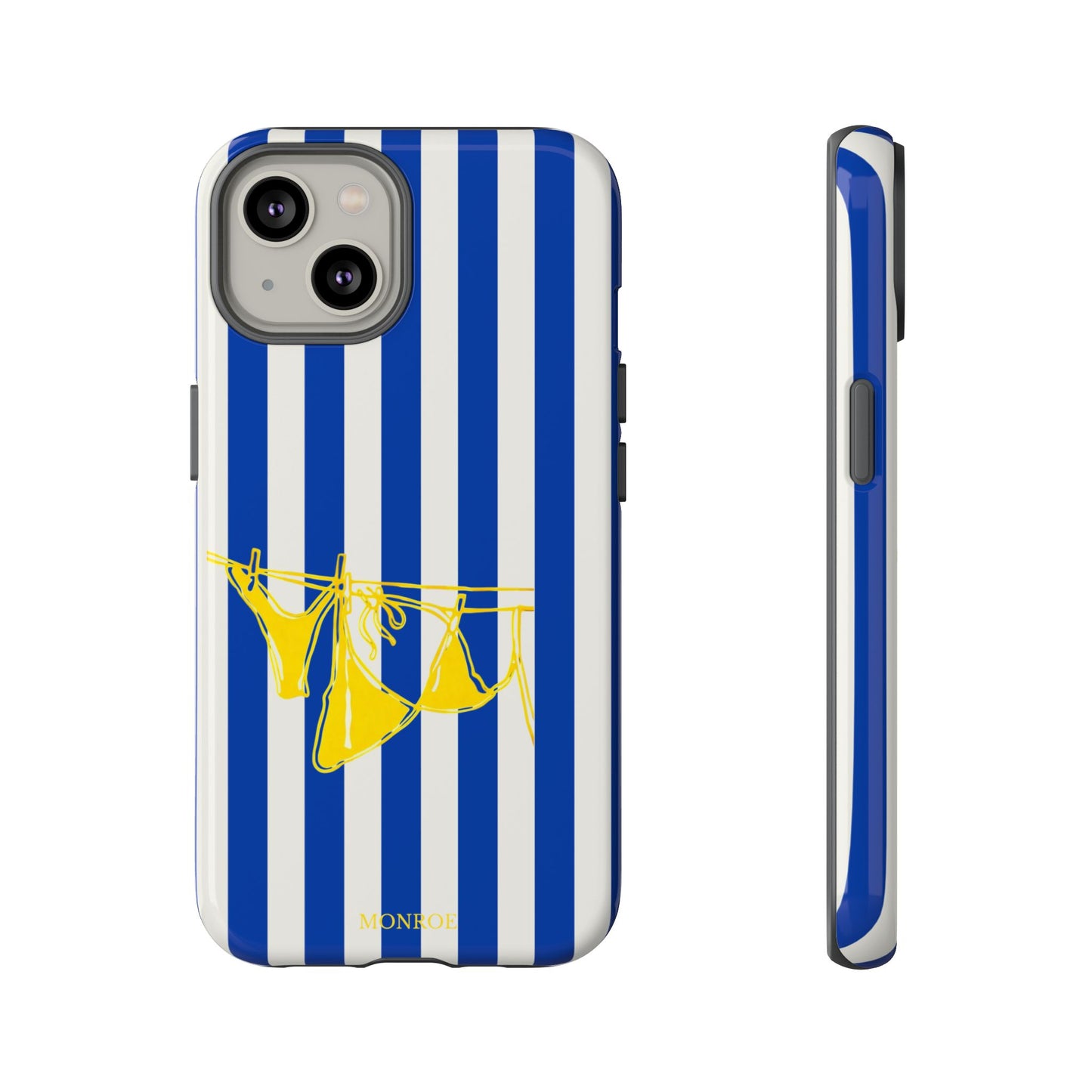 Blue Stripe Beach Art Tough Case