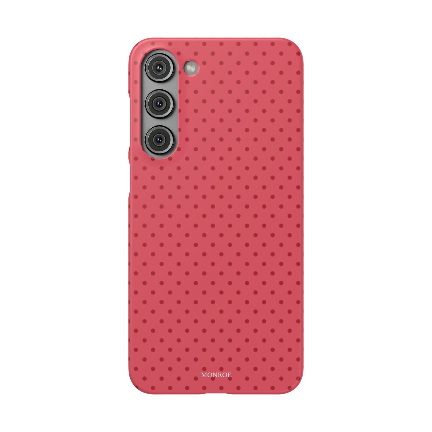 Coral Polka Dot Snap Phone Case