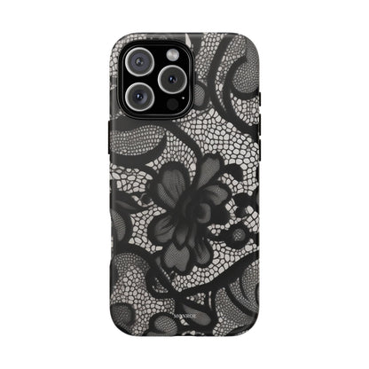 Black Floral Vintage Case