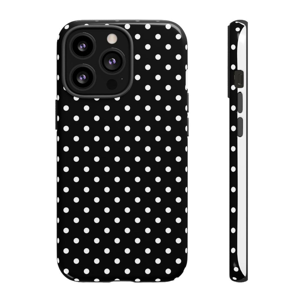 Black Polka Dot Phone Case