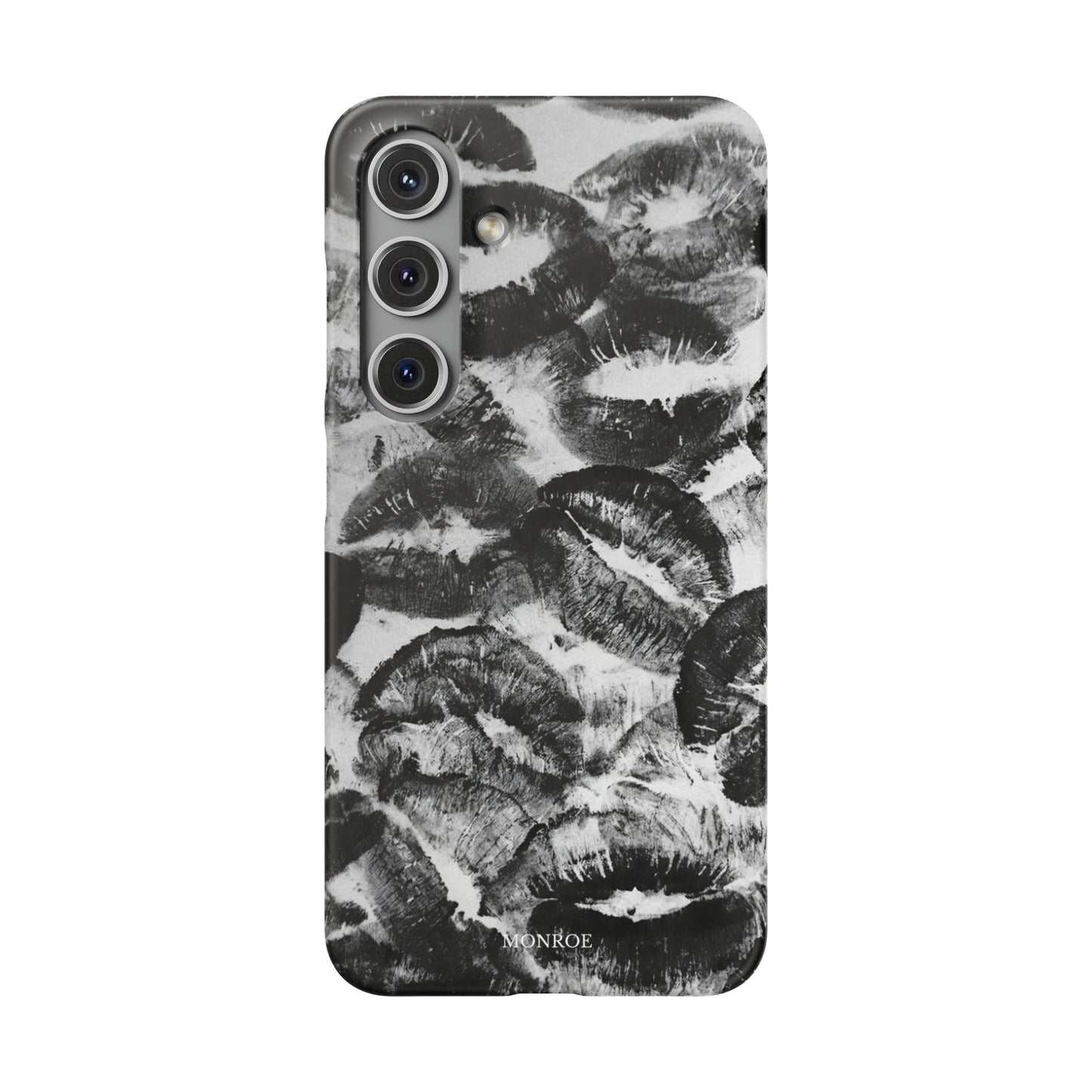 Black & White Kiss Print Case