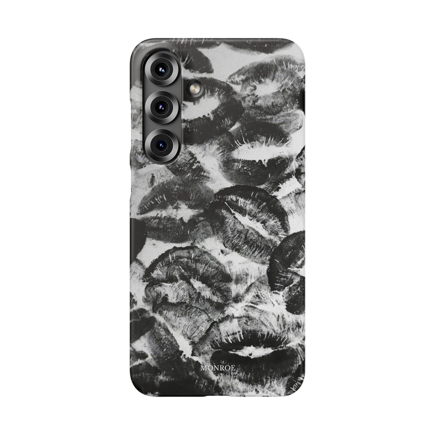 Black & White Kiss Print Case
