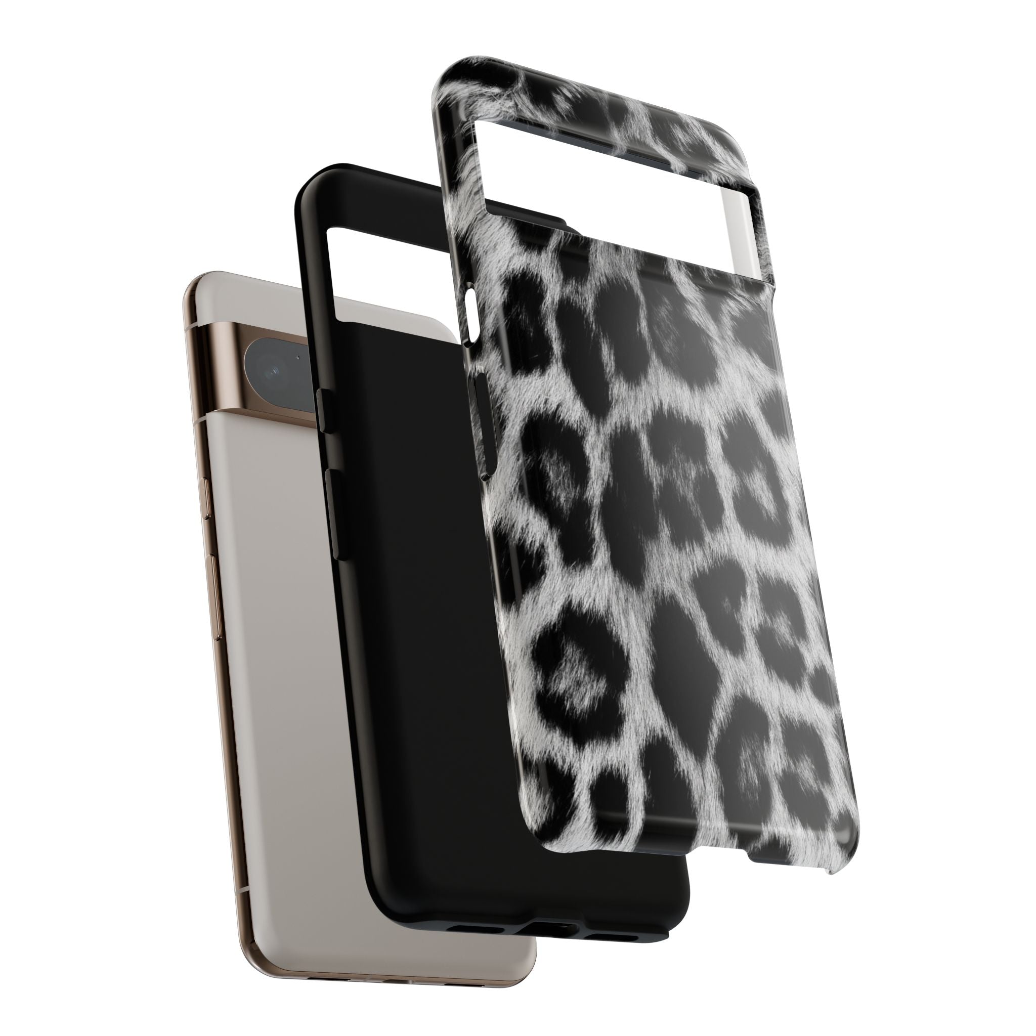 B&W Leopard Phone Case