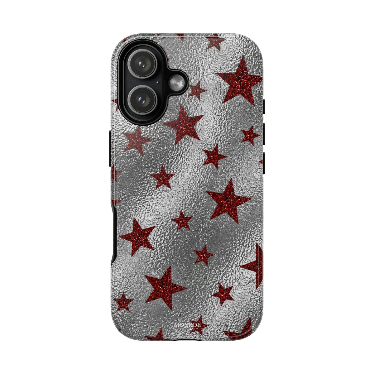Silver Red Starry Tough Case
