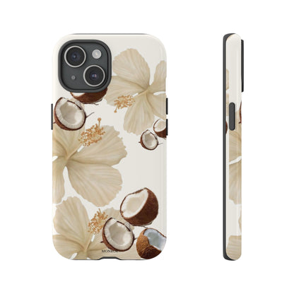 Tropical Coconut Floral Tough Case