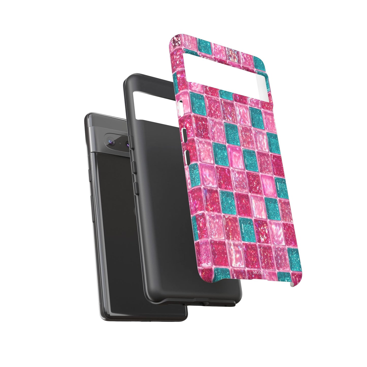 Pink Teal Mosaic Tough Case