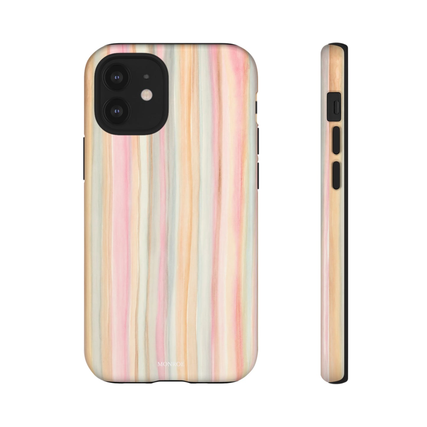 Pastel Watercolor Stripe Tough Case