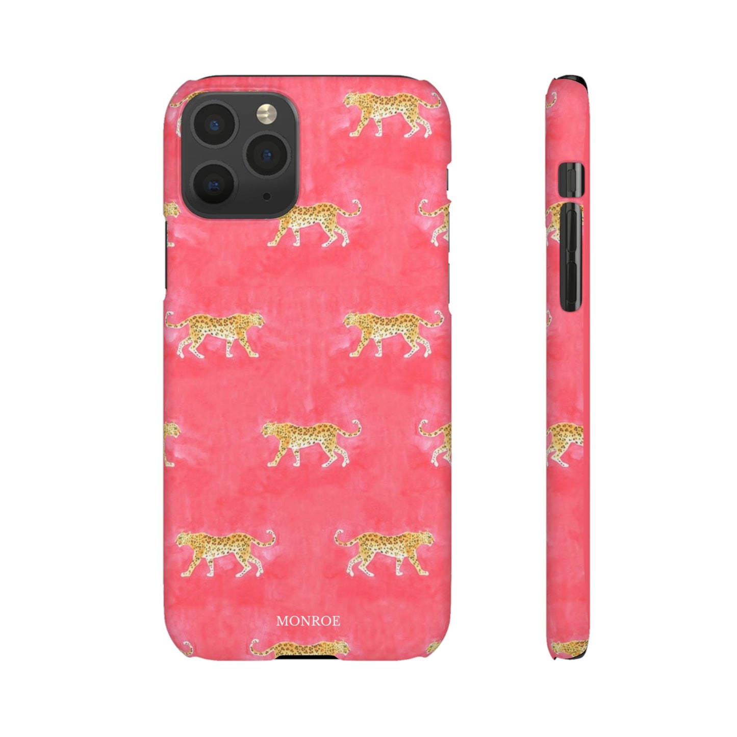 Pink Watercolor Leopard Case