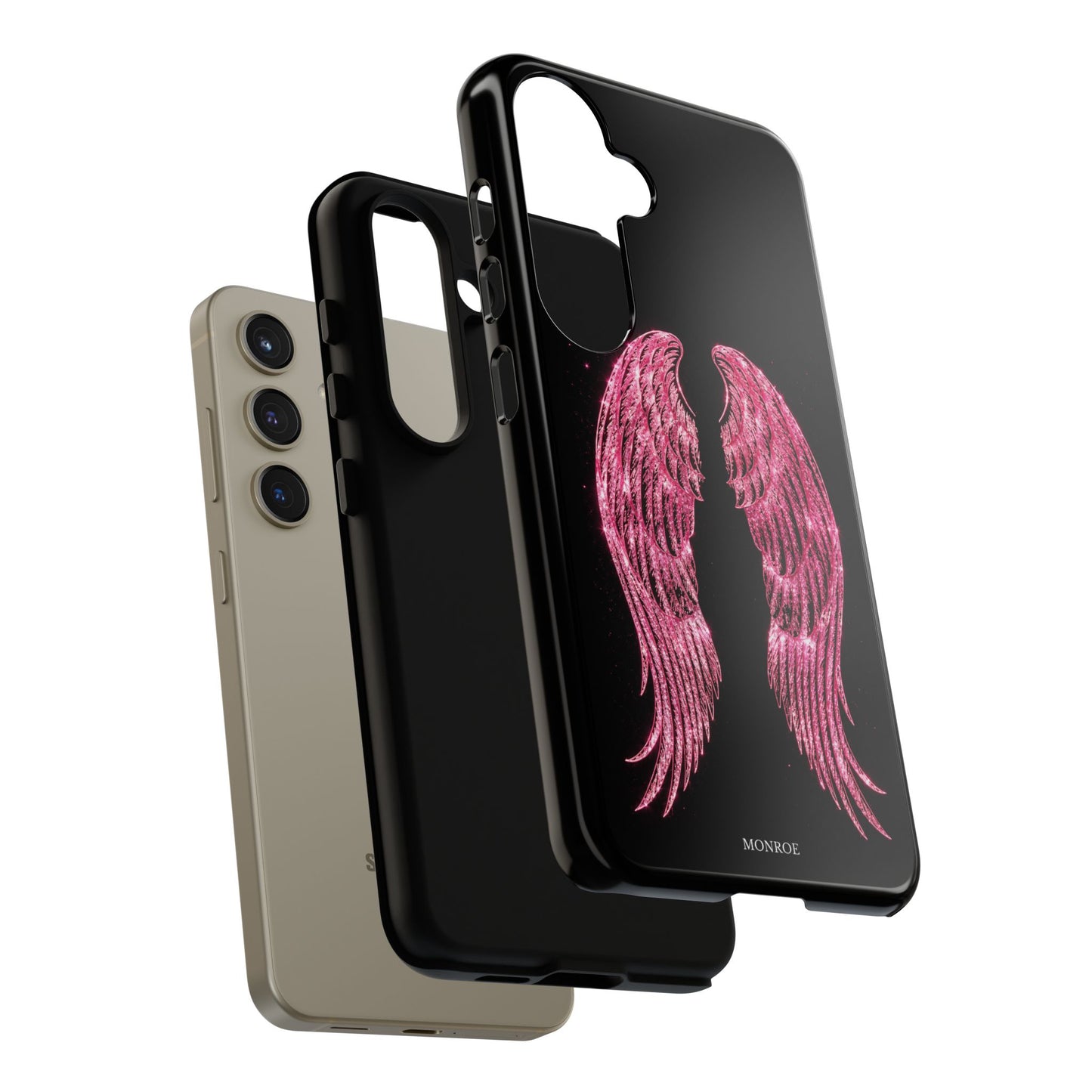 Pink Glitter Angel Tough Case