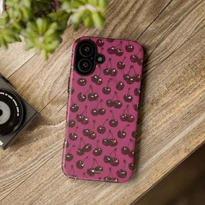 Burgundy Cherries Tough Case