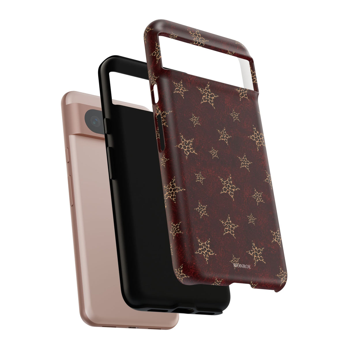 Burgundy Leopard Star Tough Case