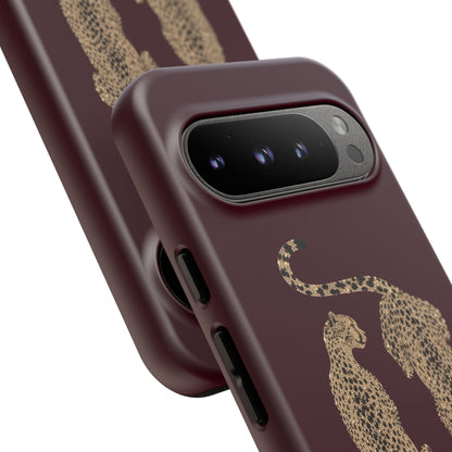 Burgundy Cheetah Tough Case