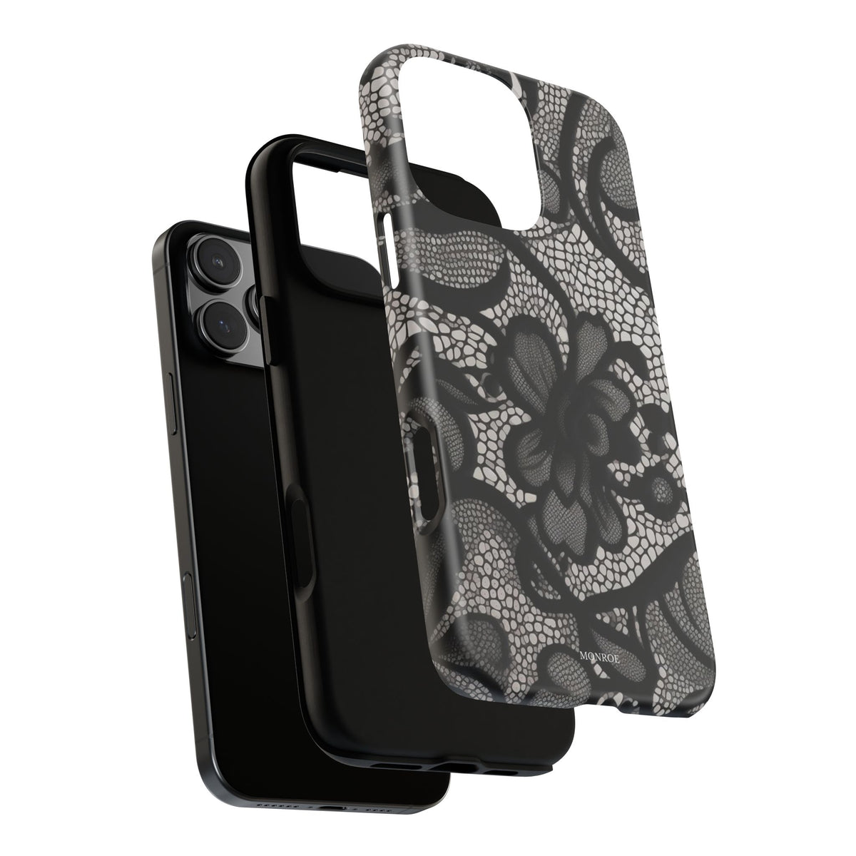 Black Floral Vintage Case